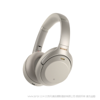 索尼 sony WH-1000XM3 高解析度头戴式无线降噪立体声耳机 铂金银 黑色