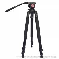 米泊 miliboo铁塔MTT701A铝合金 摄像机三脚架含MYT802云台