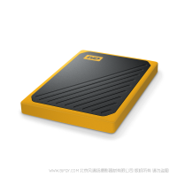 西部数据 西数 WDBMCG0020BYT-CESN 琥珀色 My Passport™ Go  移动硬盘  2TB
