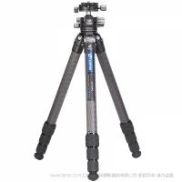 徕图 Leofoto LS-324C+LH-40R便携无中轴摄影摄像碳纤维三脚架