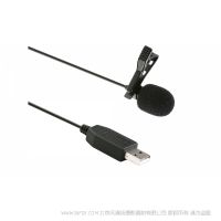 枫笛 Saramonic SR-ULM5 全向型领夹麦克风 USB接口 人声 音频 视频录制 有Tube流媒体 可与电脑 笔记本电脑 Mac 或其它支持USB的设备配合使用 