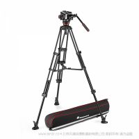 曼富图 Manfrotto MVK504XTWINMA 504X液压摄像云台和双管铝合金摄像三脚架套装(中置伸展器) 