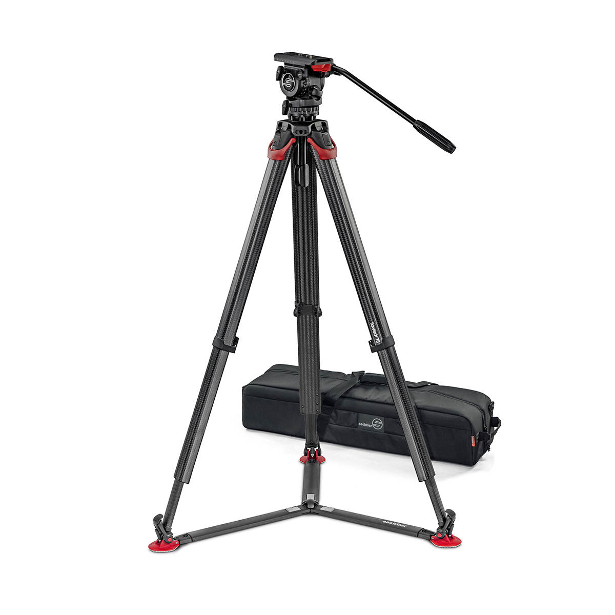 萨拿0466套装75mm FSB6T云台+碳纤维地置flowtech三脚架+提手+包