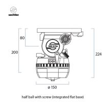 Sachtler®（萨科勒） Video60 Plus EFP液压云台150mm/65KG 演播室拍摄