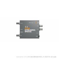 BMD ATEM Streaming Bridge  视频转换器，它可以从任何ATEM Mini Pro上接收H.264视频流并转换回SDI和HDMI视频，以便您将视频发送至本地以太网络的其他地点，或通过互联网发送至全世界