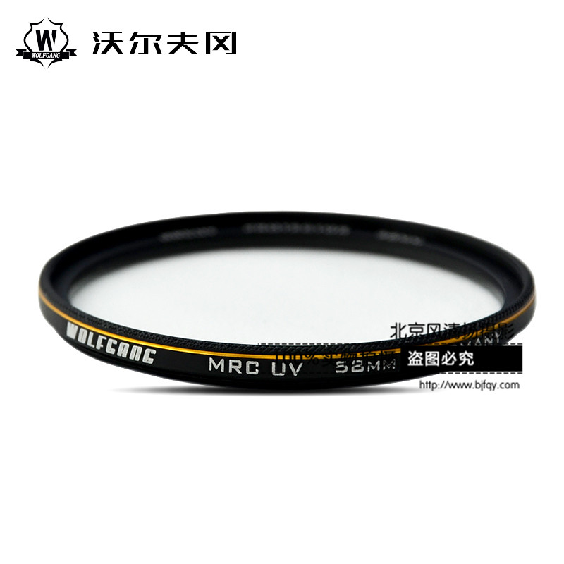 沃尔夫冈 WOLFGANG 67MM MC 多层UV 镀金镜框 佳能 18 135