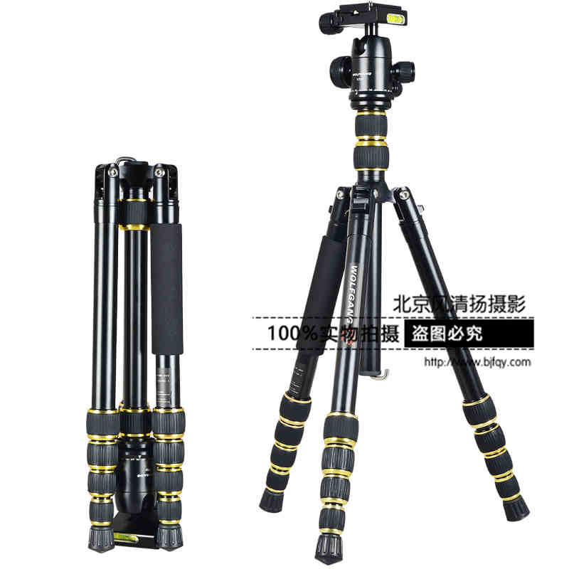 沃尔夫冈 三脚架 独脚架 尼康D7100 7200 D750 D610 D5500 D5300 D5600 D7500 D350018-55 18-105 18-140套机单反相机 三脚架 