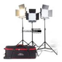 锐玛 YB-901 影视LED摄影摄像灯 外拍补光灯 微电影 直播录像灯 三灯套装 YB901S 斗鱼哔哩哔哩 直播 使用 采访 录制节目 