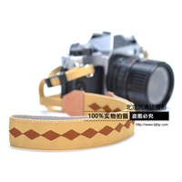 爱尔玛相机背带 钻石花纹肩带S (银灰/红/米黄)色