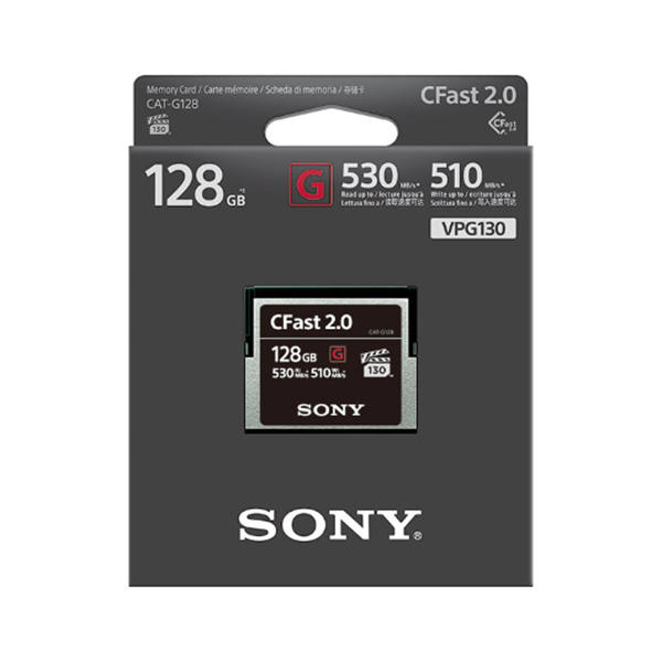 索尼 sony CAT-G128/T SYM CFast存储卡—G系列  适用于佳能XC10 XC15 1DX2