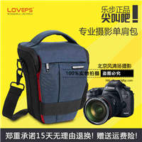 乐步摄影包For尼康D7200佳能750D/80D单反相机三角斜跨休闲单肩包