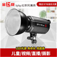 金贝EFII100摄影视频直播灯LED常亮灯人像儿童产品柔光新闻采访灯