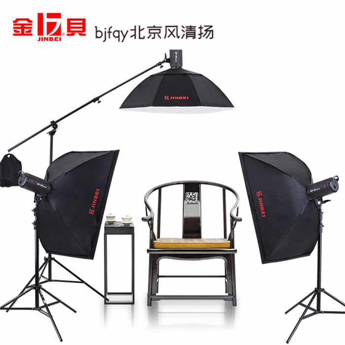 金贝EF150LED摄影灯摄影棚补光灯太阳灯视频摄影直播人像儿童拍照