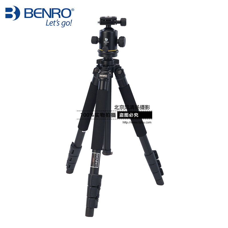 BENRO百诺 A550FKB1 都市精灵 轻量便携 KB云台 相机三脚架套装