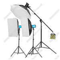 神牛摄影灯套装400w250w 影室闪光灯摄影棚人像证件网拍补光SKII