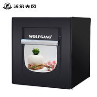 沃尔夫冈 40cm led摄影棚 小型套装道具柔光箱补光拍照拍摄影灯