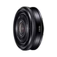 索尼 Sony E 20mm F2.8  APS-C画幅广角定焦镜头 (SEL20F28)