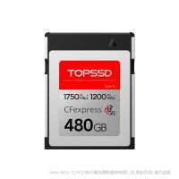 天硕 TOPSSD 480GB 新款存储卡  1750MB/秒 CFExpress Type B存储卡 闪存卡 内存卡 Z6 Z7 1DX3 