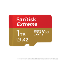 闪迪 SDSQXA1-1T00-ZN6MA  1TB MicroSD卡无人机存储卡运动相机卡TF卡储存卡