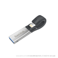 SanDisk闪迪  SDIX30N-032G-ZN6NN  欢欣i享闪存盘32G优盘usb3.0双接口设计  iPhone/ipad