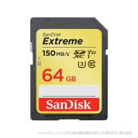 闪迪 SDSDXV6-064G-GNCIN  64GB 闪存  内存  至尊极速™ SD UHS-I 存储卡 SanDisk 产品