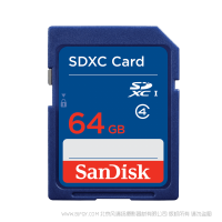 闪迪 SDSDB-064G-Z35 SD存储卡 64GB 单反相机内存卡储存卡SD卡闪存卡摄像机卡