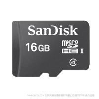 闪迪 SDSDQM-016G-Z35 移动microSD存储卡 16G C10 手机内存卡迷你SD储存卡TF卡