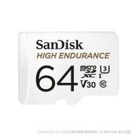闪迪®  SDSQQNR-064G-ZN6IA 高耐用 microSD™  64GB 存储卡 SanDisk 产品 TF卡 内存 闪存 