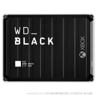 西部数据  WDBA6U0010BBK-WESN WD_BLACK P10 Game Drive for Xbox One™ 1TB 游戏机用硬盘