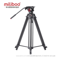 miliboo米泊铁塔MTT606A 摄影摄像三脚架便携液压阻尼云台套装含架套 MTT606A铝合金三脚架液压云台套装