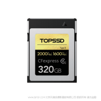 天硕 TOPSSD CFE卡 CFexpress Type B储存卡 适用于 EOSR5 C500MarkII 1DX3 D6 2000MB/秒 160GB 320GB 
