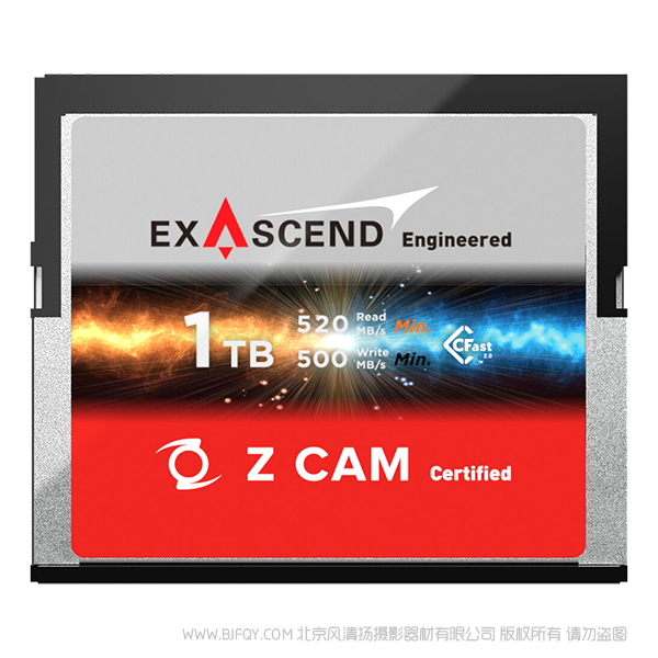 Z CAM™ ExAscend CFast 2.0 1TB 存储卡 