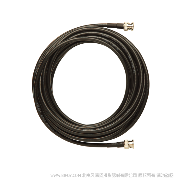 舒尔 Shure UA825 同轴电缆 BNC-BNC，RG8X/U型，50Ω，长25英尺（7.5米）。