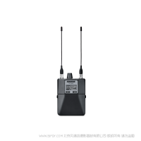 舒尔 Shure P10R+ 双天线分集腰包式接收机  舒尔P10R是一款外形小巧的分集腰包式接收机，配合PSM®1000个人监听系统使用