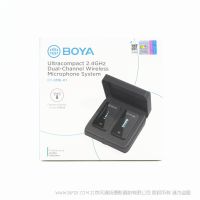 博雅 BOYA BY-XM6-K1 2.4GHz 超紧凑型无线麦克风系统套件 适用于无线一拖一