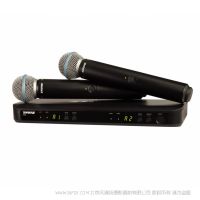 Shure 舒尔 BLX288/B58 具有两个Beta 58A的无线双人声系统 无线手持一拖二麦克风
