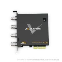 迈拓斯 avmatrix  4通道 3G-SDI PCIE采集卡-VC41    PCIE GEN2 x4，2.5GB/S传输带宽 