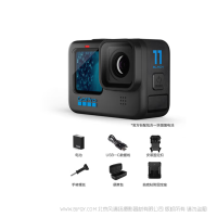 Gopro HERO11 Black 运动摄像机   电影级的 5.3K60 + 2.7K240 视频，且可以从视频中获取 24.7MP 静态照片