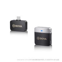 BOYA 博雅 BY-M1V3 2.4GHz双通道无线麦克风系统 USB-C 一拖一
