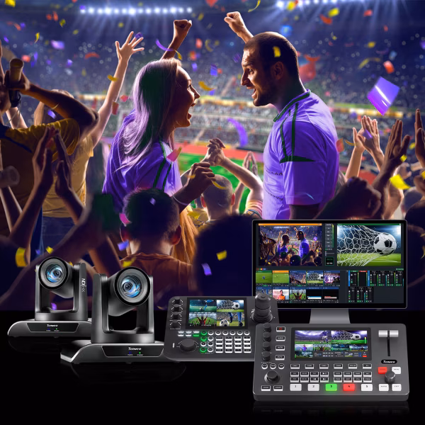 腾为 TEVO-PC500  全新升级的4K多功能导播切换台，全新的设计语言