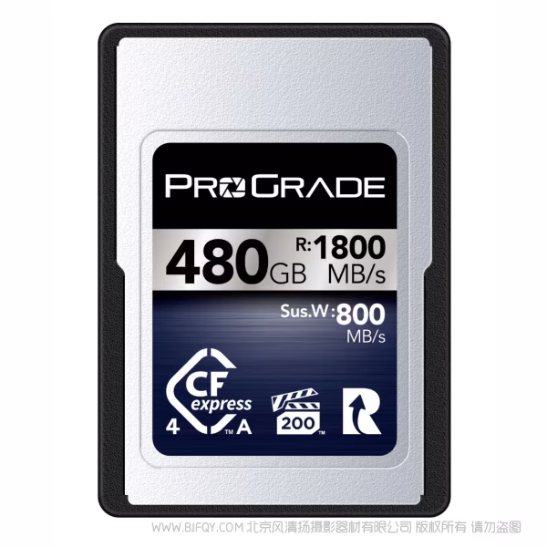 ProGrade 铂格瑞 CFEXPRESS TYPE A 4.0 R1800MB W1700MB Iridium CEA 铱系列卡 480GB  960GB