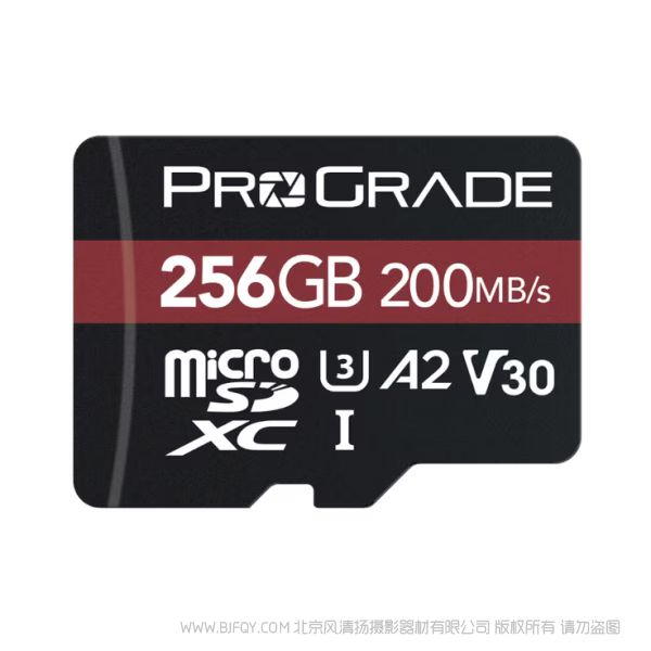  ProGrade Digital 铂格瑞 V30 microSDXC 锶系列 TF存储卡 闪存  UHS-I V30 200R Strontium Memory Card R200MB/s W50MB/s 