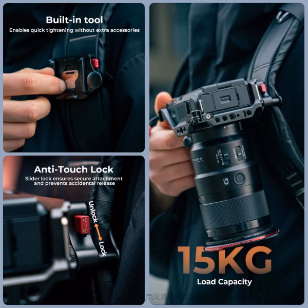 Freewell 菲尔威 FW-BPQR 背包快拆套装 Backpack Quick Release Clamp