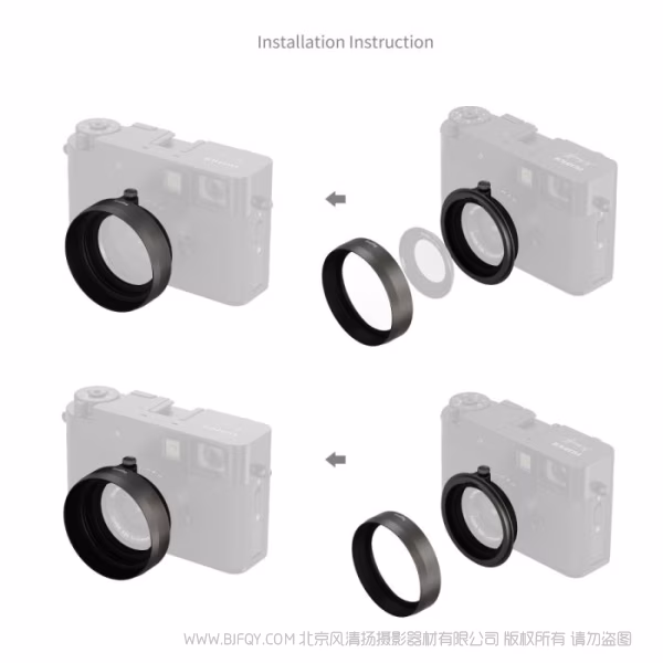 SmallRig斯莫格镜头遮光罩 (适用于富士 X half)（石墨灰）5709