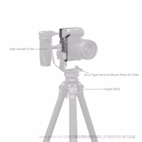 SmallRig斯莫格底板（适用于索尼 Alpha 7C II / 7CR）（银色，内置AirTag安装槽）5482 