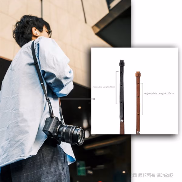 SmallRig斯莫格相机肩带（黑色皮质通用版）5208 