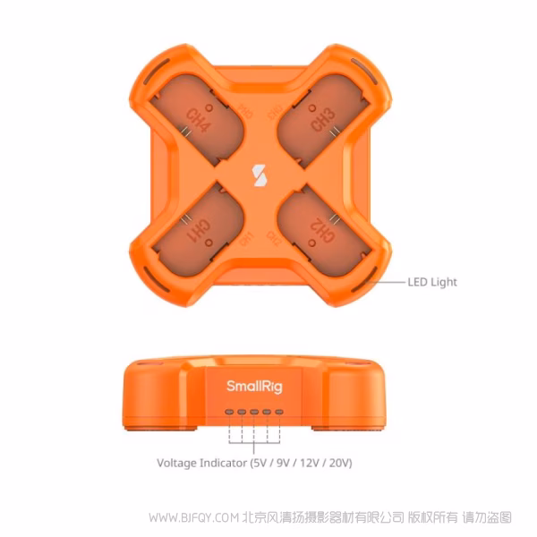 SmallRig LP-E6NH 四通道相机电池充电器4838
