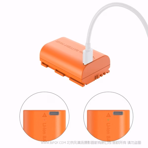  SmallRig LP-E6NH USB-C 直充相机电池（橙）4968AC