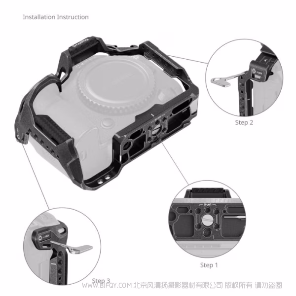 SmallRig 佳能 EOS R5 Mark II 黑曼巴拓展框 4975B