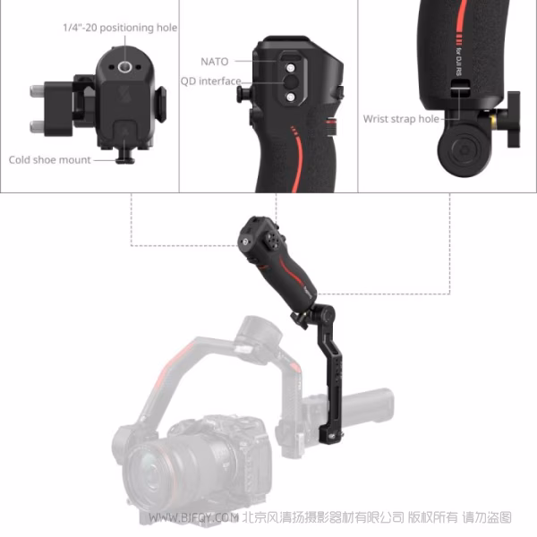 SmallRig DJI RS 系列稳定器跟焦单手柄 4326